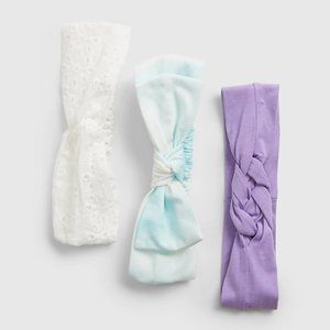 GAP Baby 100% Organic Cotton Headband (3-Pack) NWT